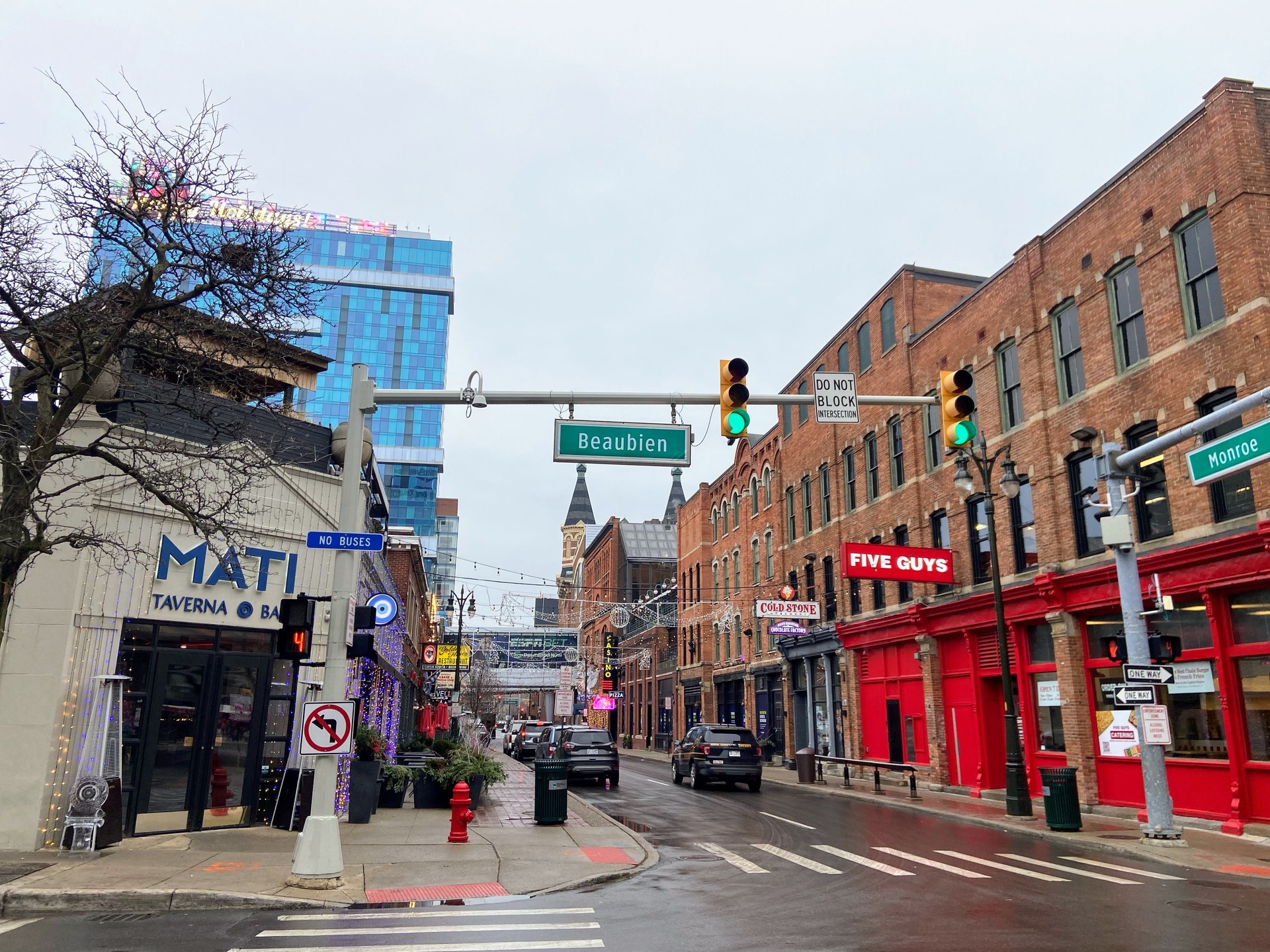 Greektown in Detroit, Michigan